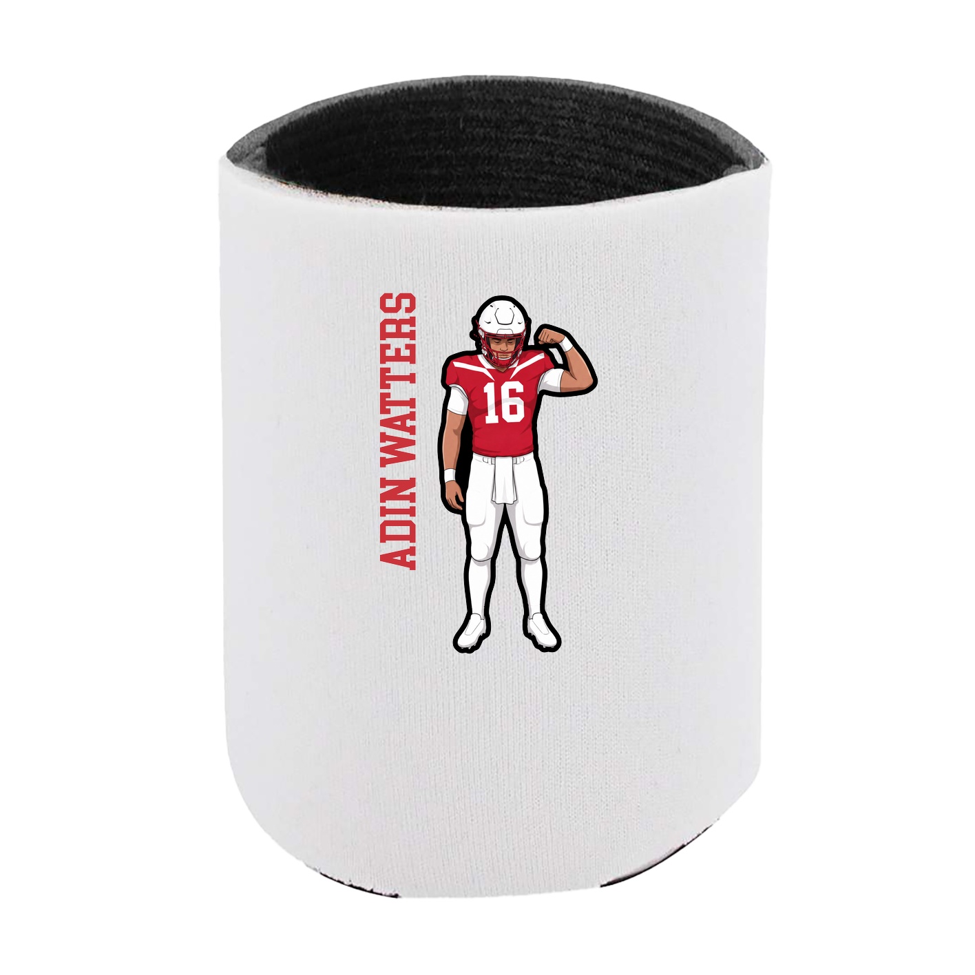 Can Holder — Name Vertical in White