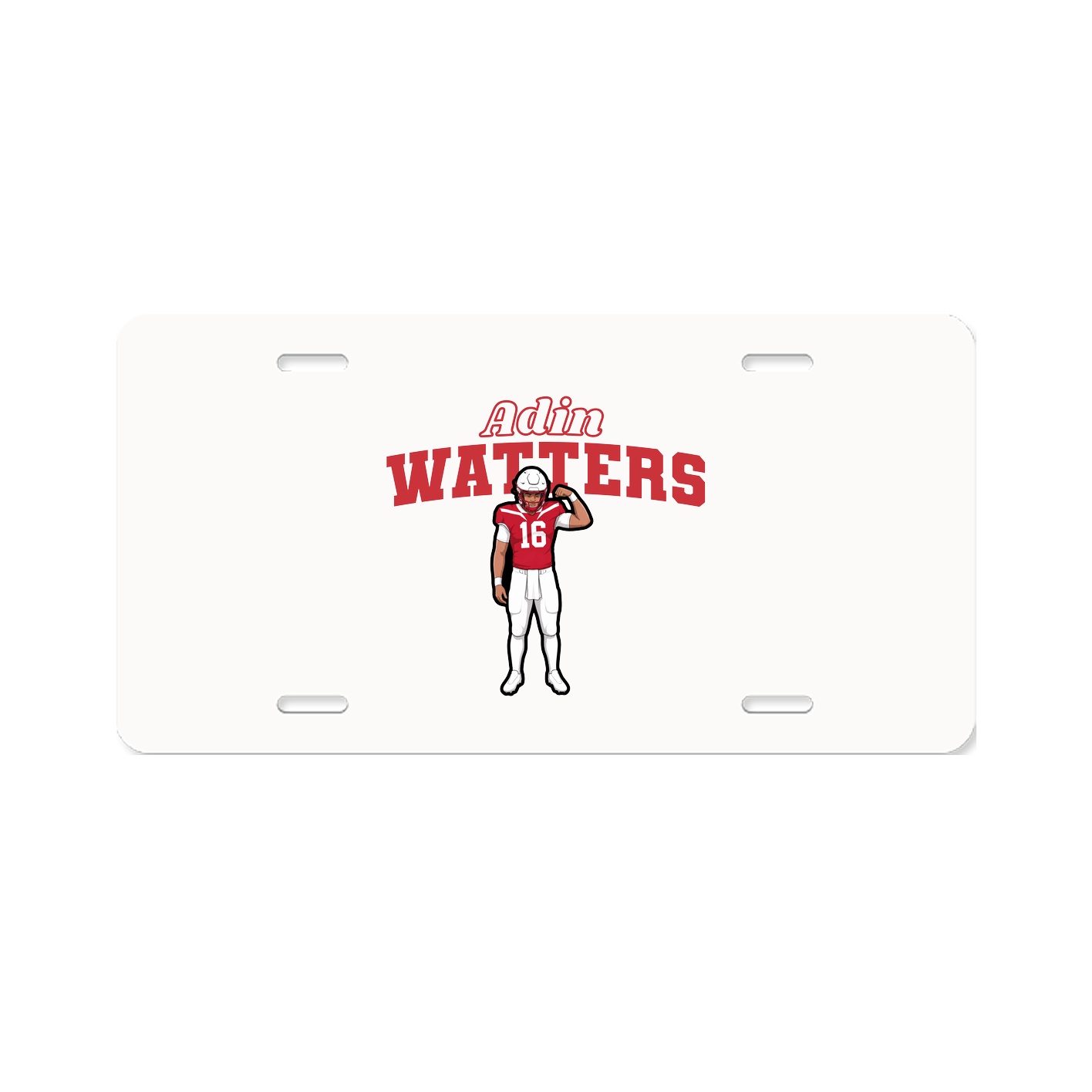 License Plate — Name Arch in Classic