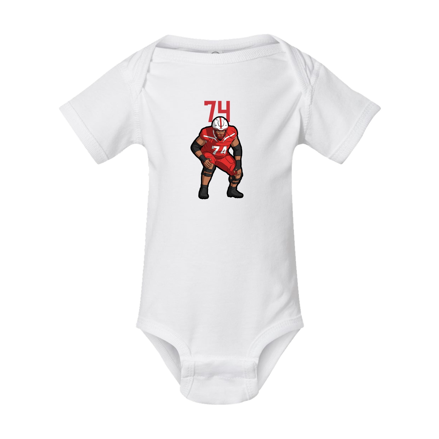 Baby Onesie — Number Top in White