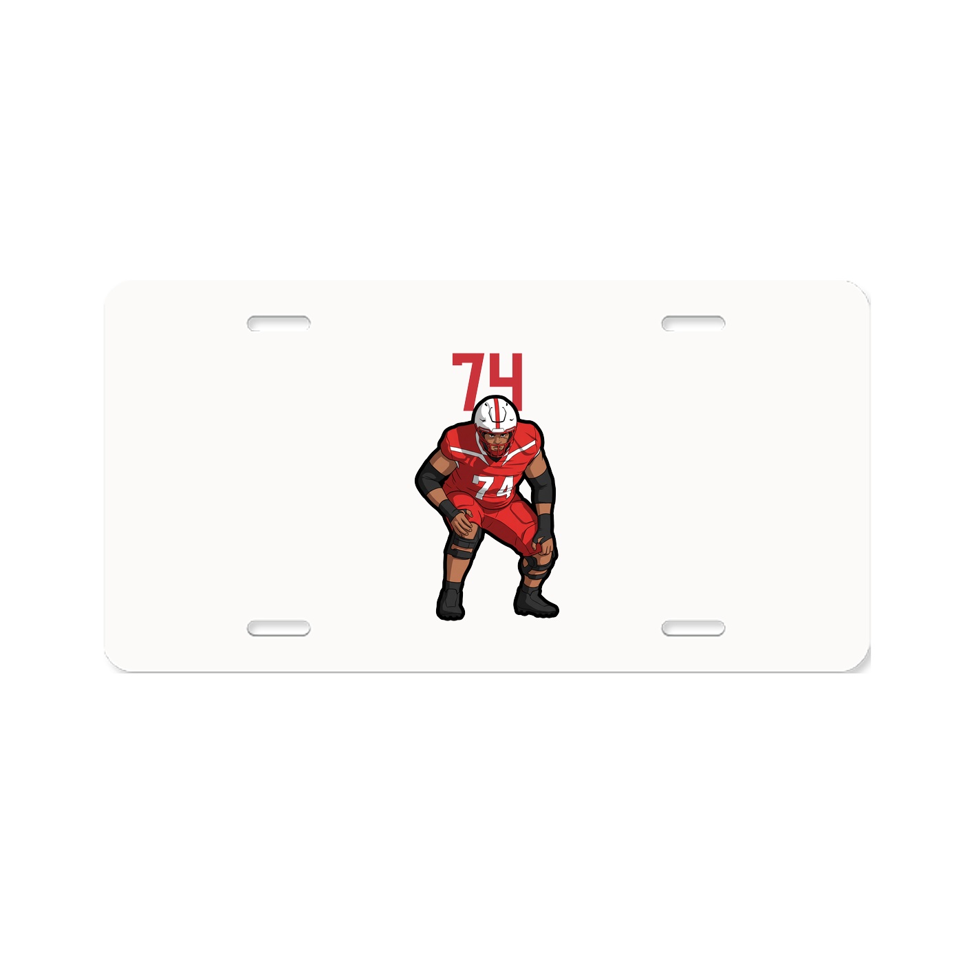 License Plate — Number Top in Classic