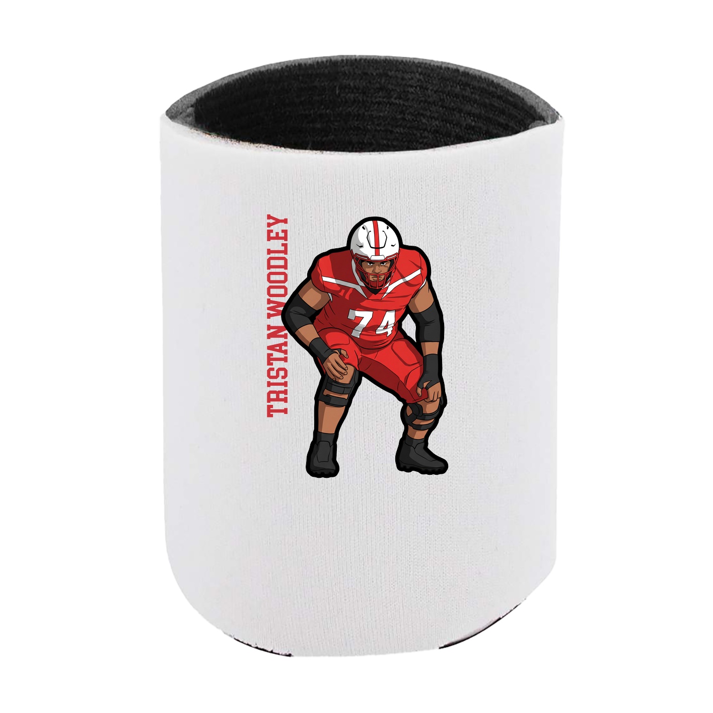 Can Holder — Name Vertical in White