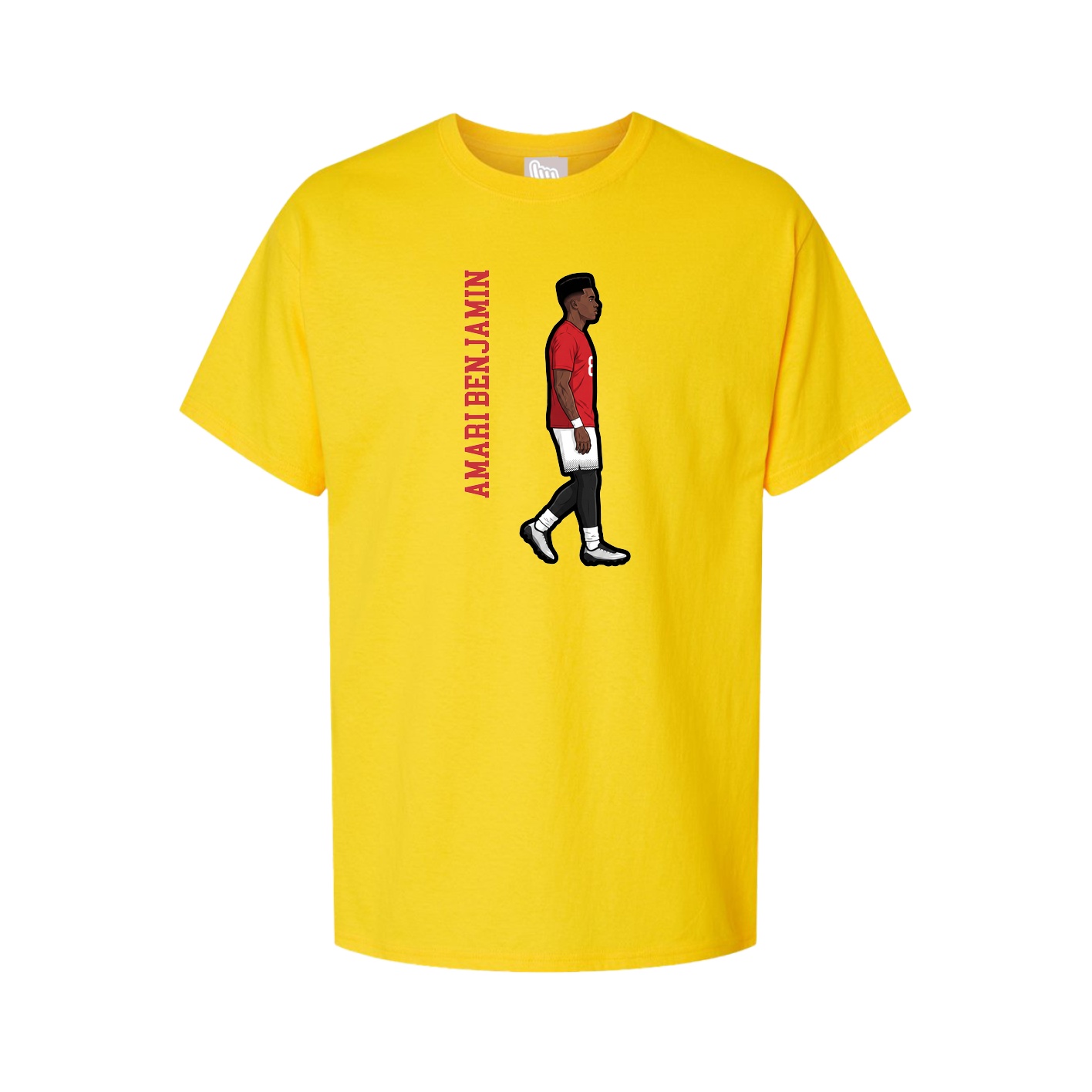 Tee — Name Vertical in Gold