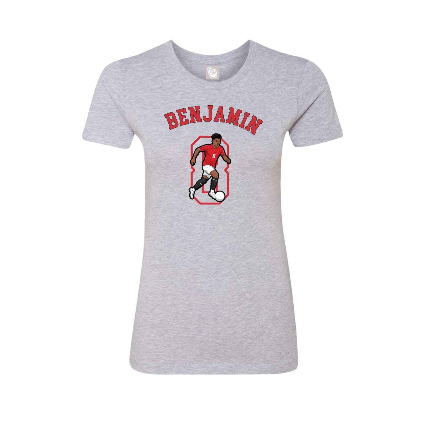 Fitted Women's Tee — Shirsey Arch in Grey