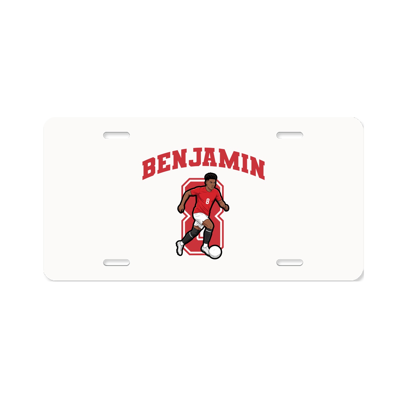 License Plate — Number in Classic
