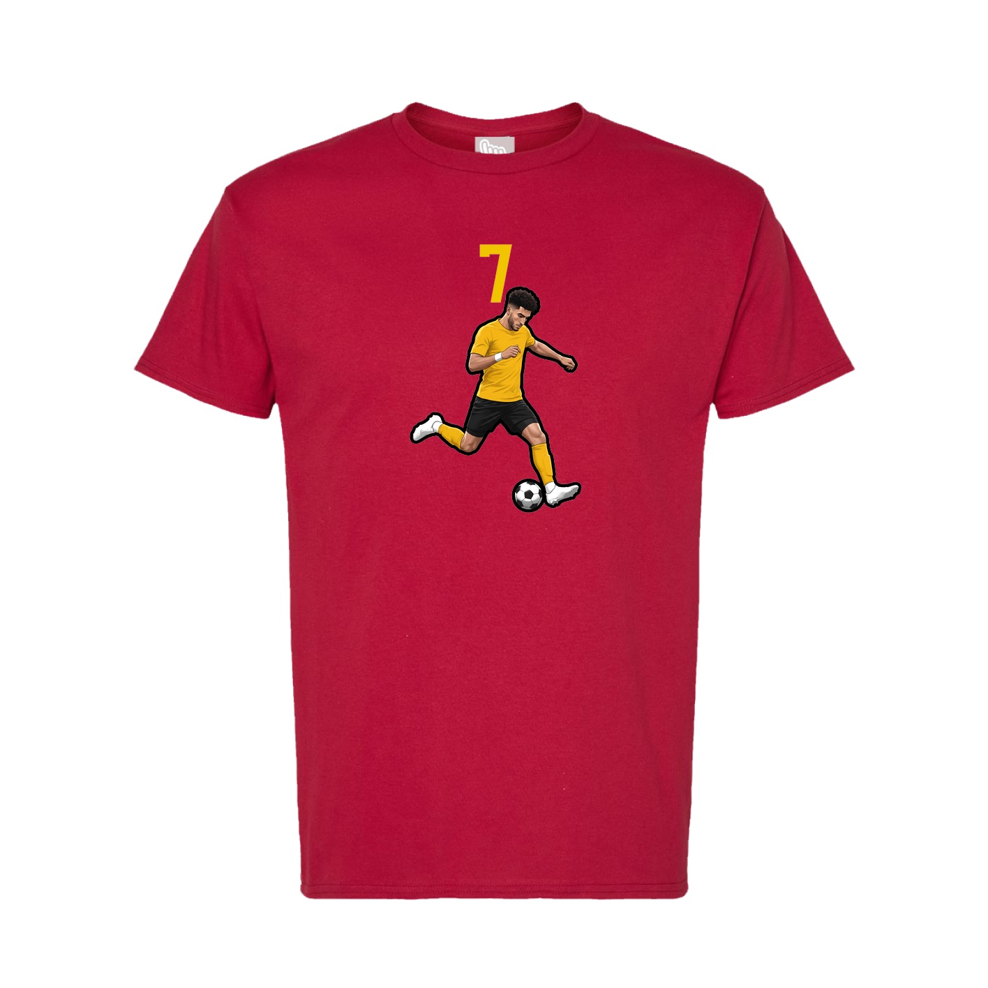 Tee — Number Top in Crimson