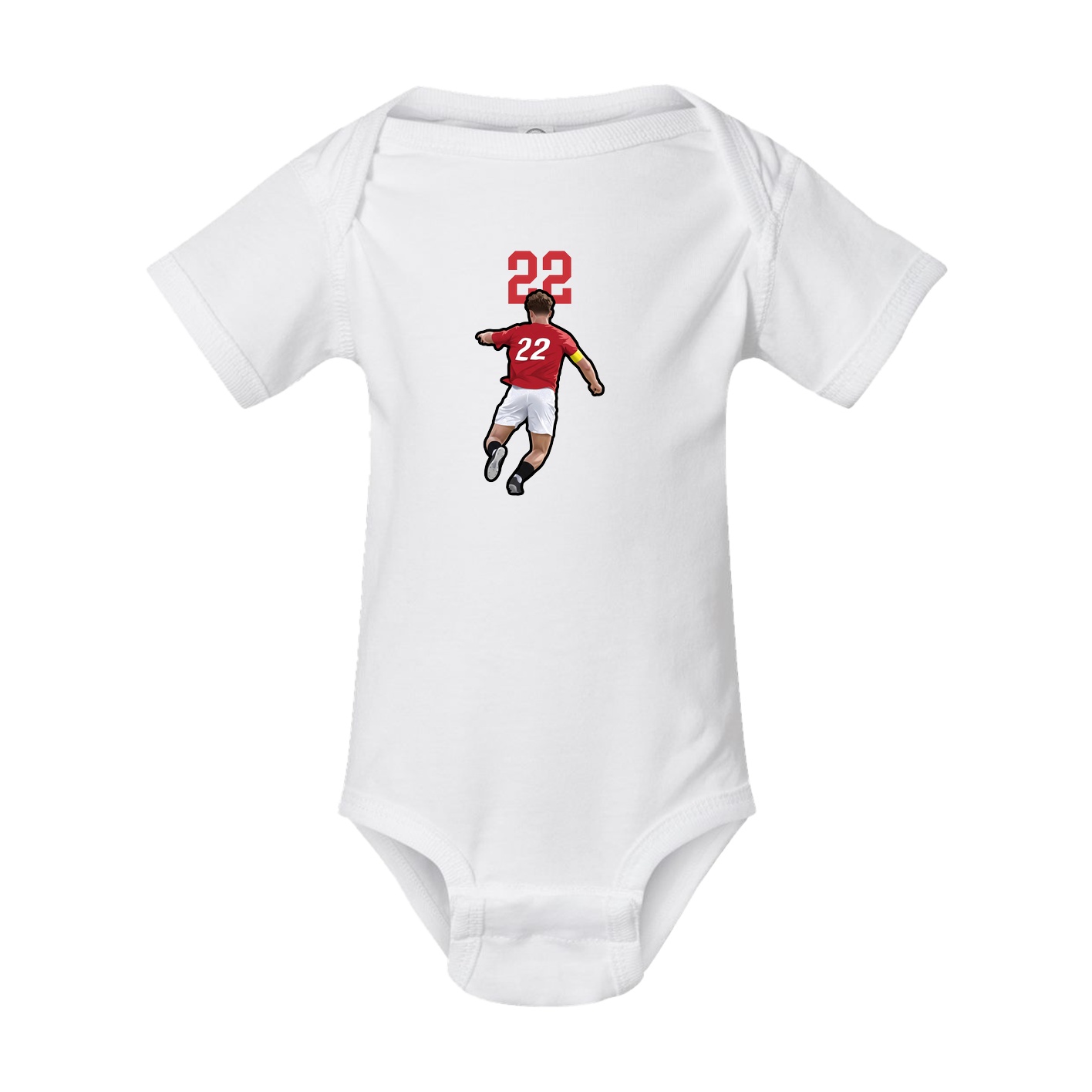 Baby Onesie — Number Top in White