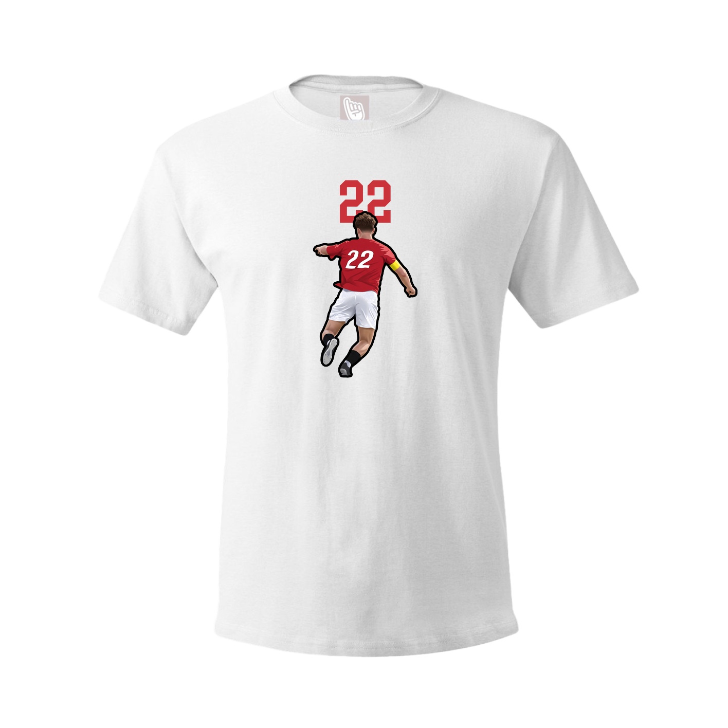 Youth Tee — Number Top in White