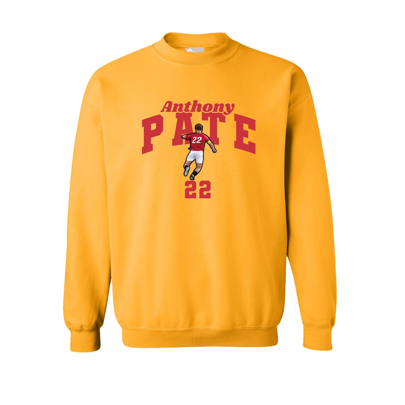 Fleece Crew — Signature Arch in Gold