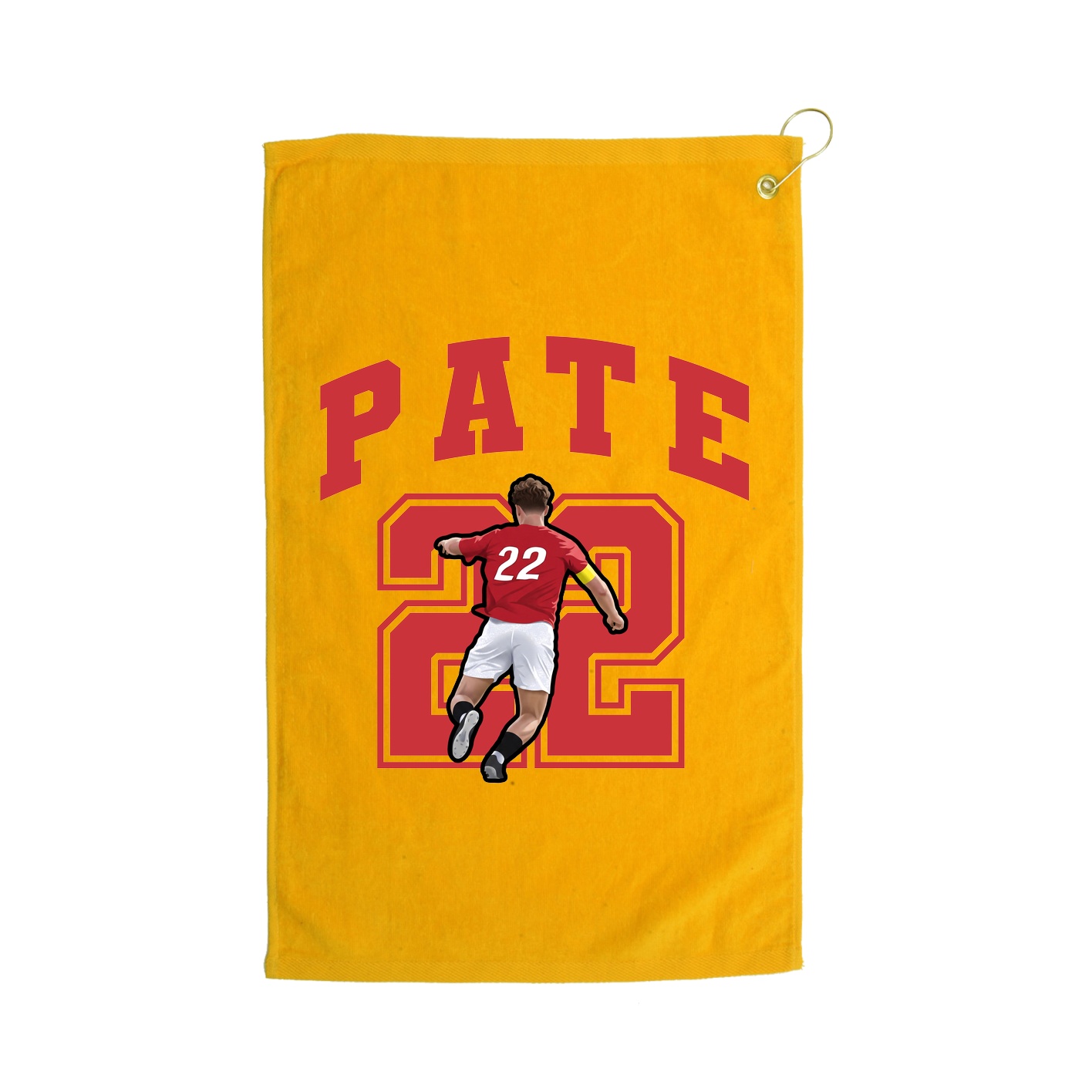 Golf Towel — Number in Gold