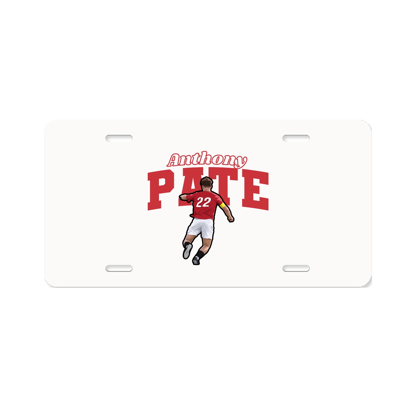 License Plate — Name Arch in Classic
