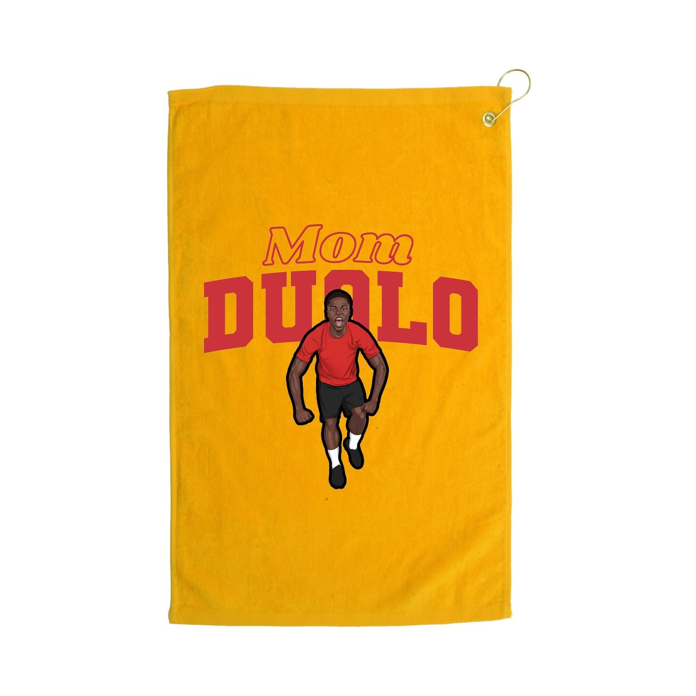 Golf Towel — Mothers Day Block in Gold