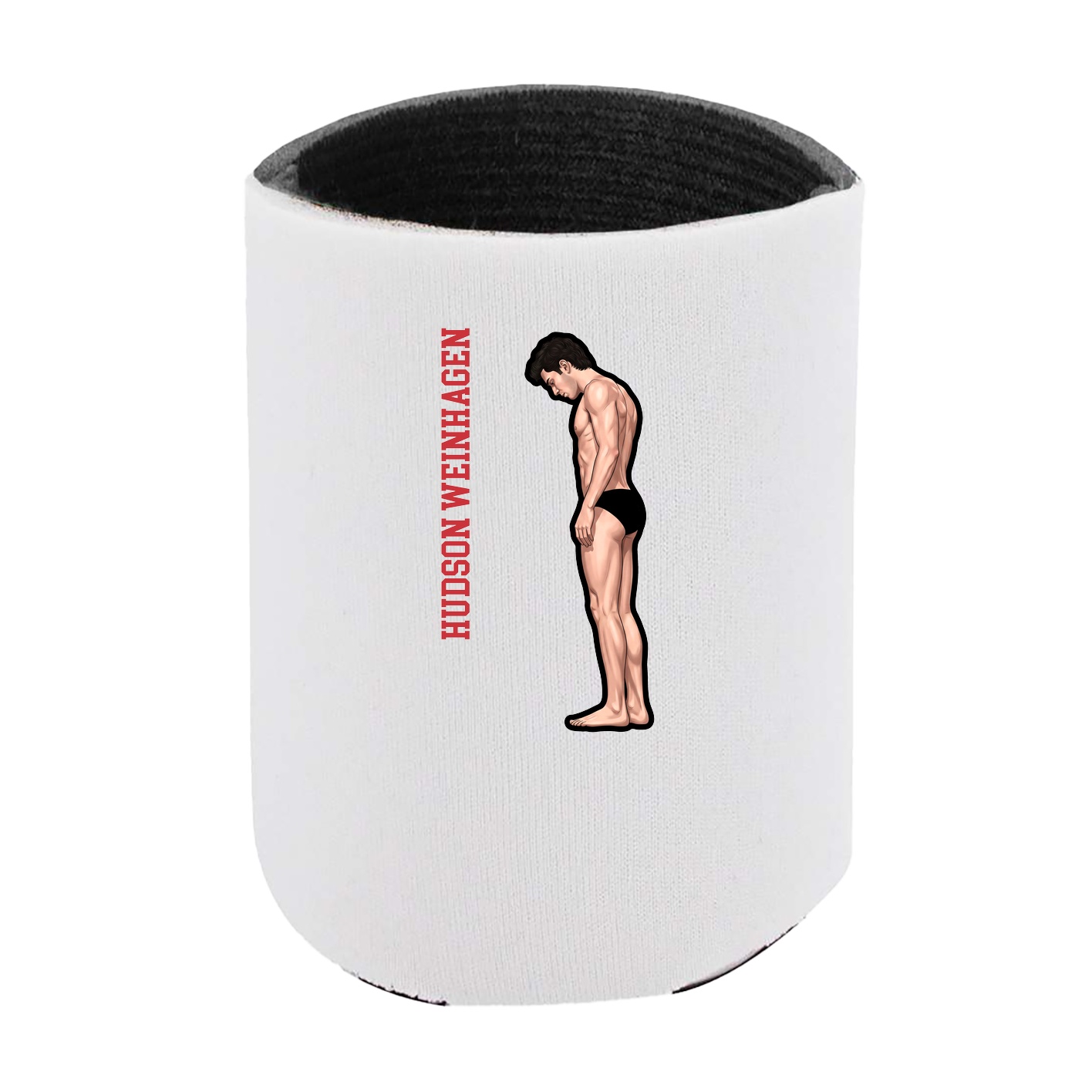 Can Holder — Name Vertical in White