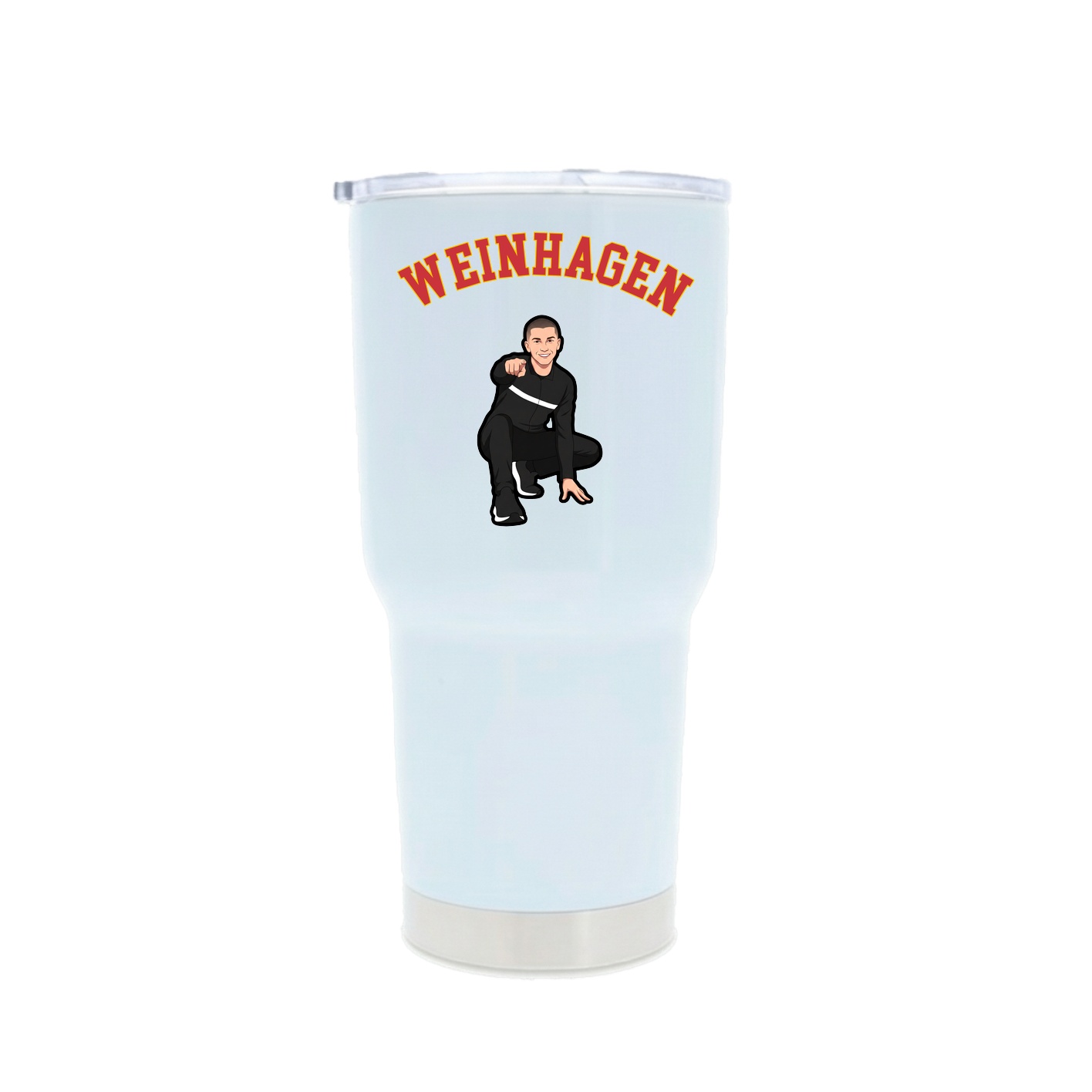 30oz Stainless Steel Tumbler — Shirsey Arch in White
