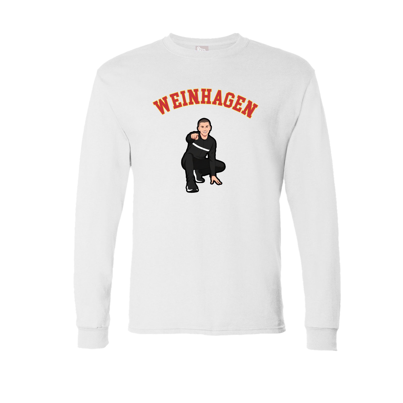 Long Sleeve Tee — Shirsey Arch in White