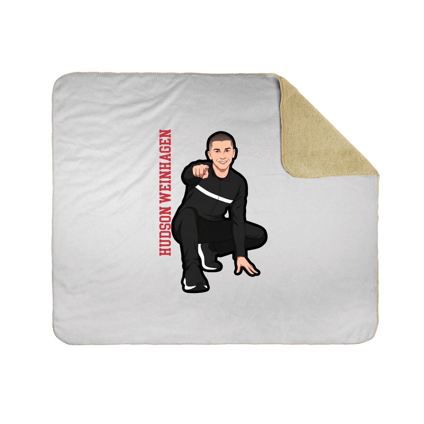50x60 Sherpa Lined Throw Blanket