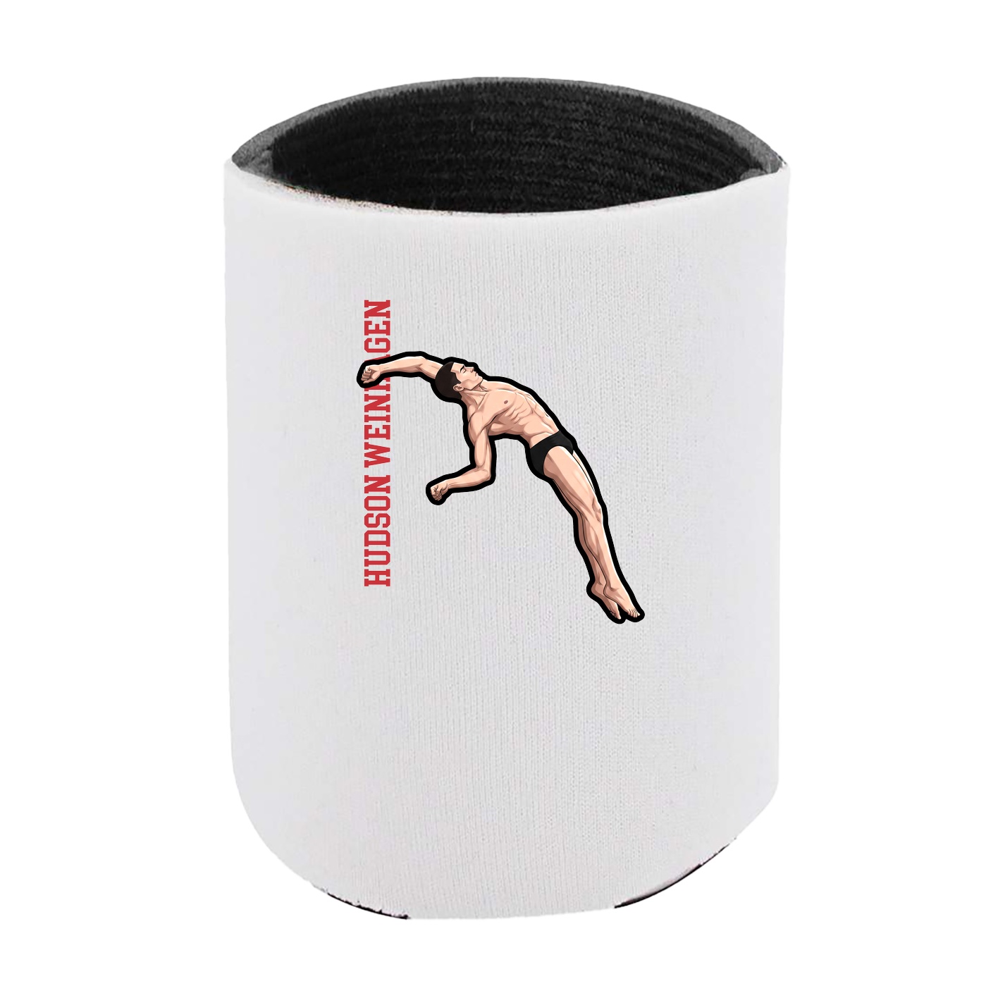 Can Holder — Name Vertical in White