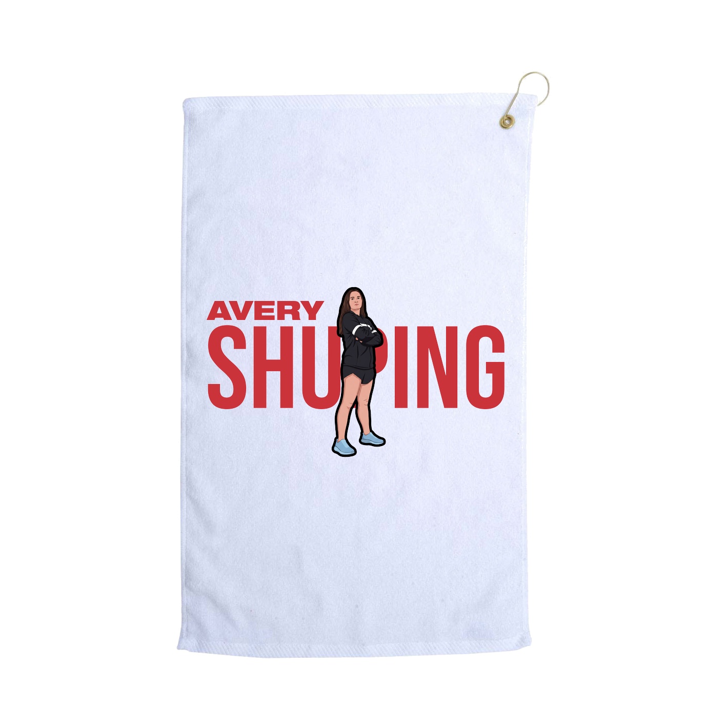 Golf Towel — Player Name in White