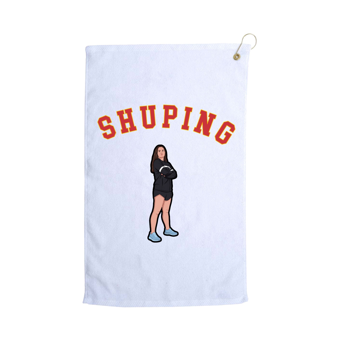 Golf Towel — Shirsey Arch in White