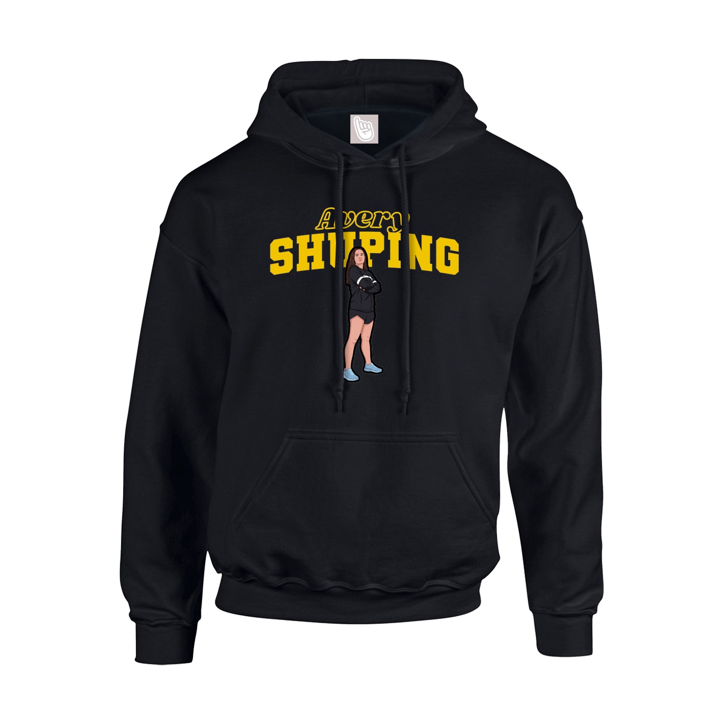 Hoodie — Name Arch in Black