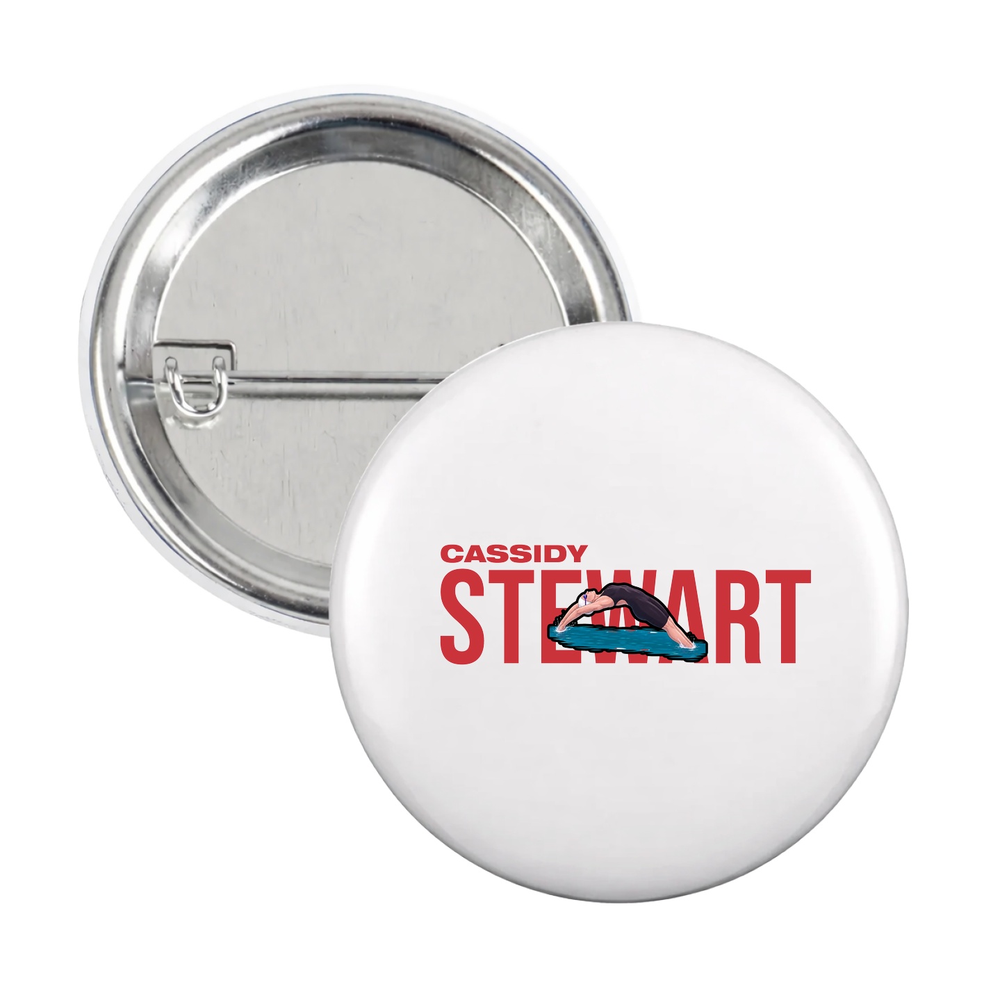 Game Day Button — Player Name in White
