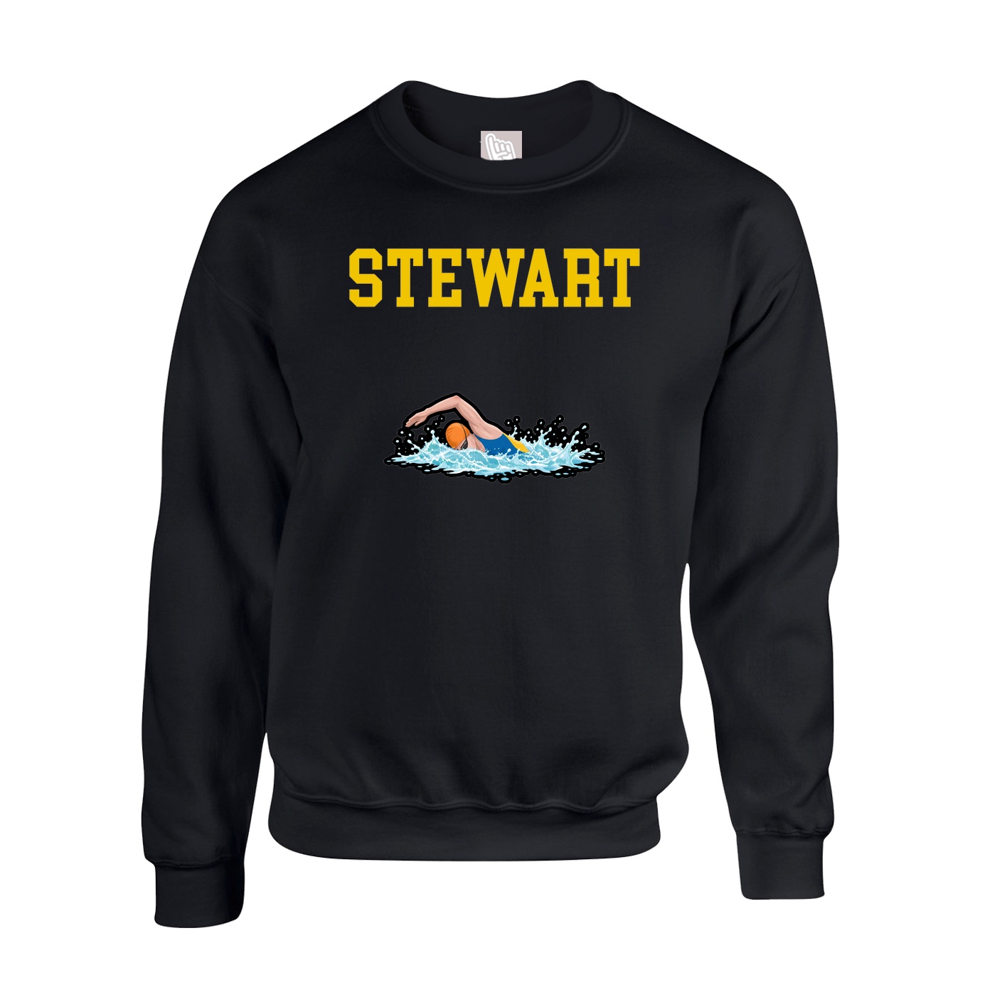 Fleece Crew — Shirsey in Black