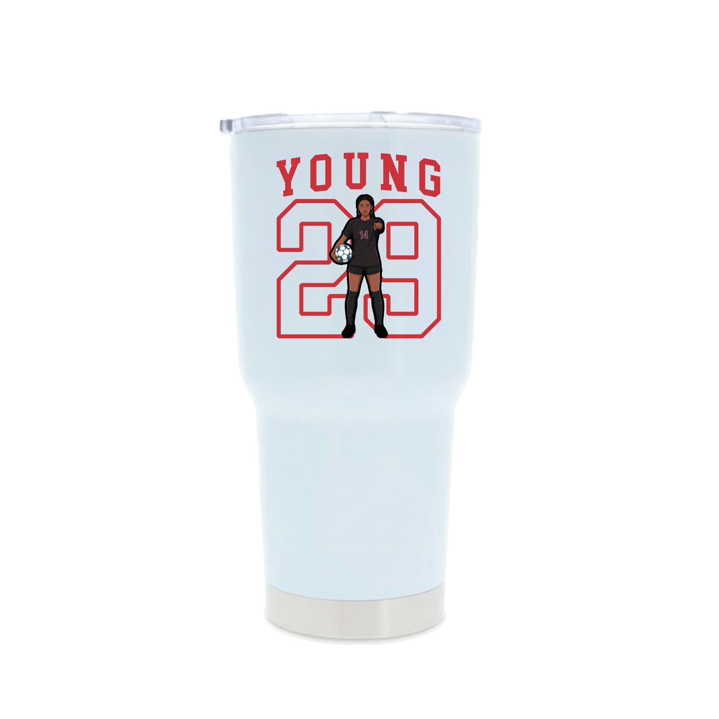 30oz Stainless Steel Tumbler — Shirsey in White