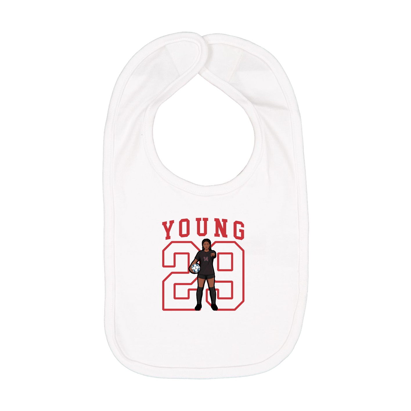 Infant Bib — Shirsey in White
