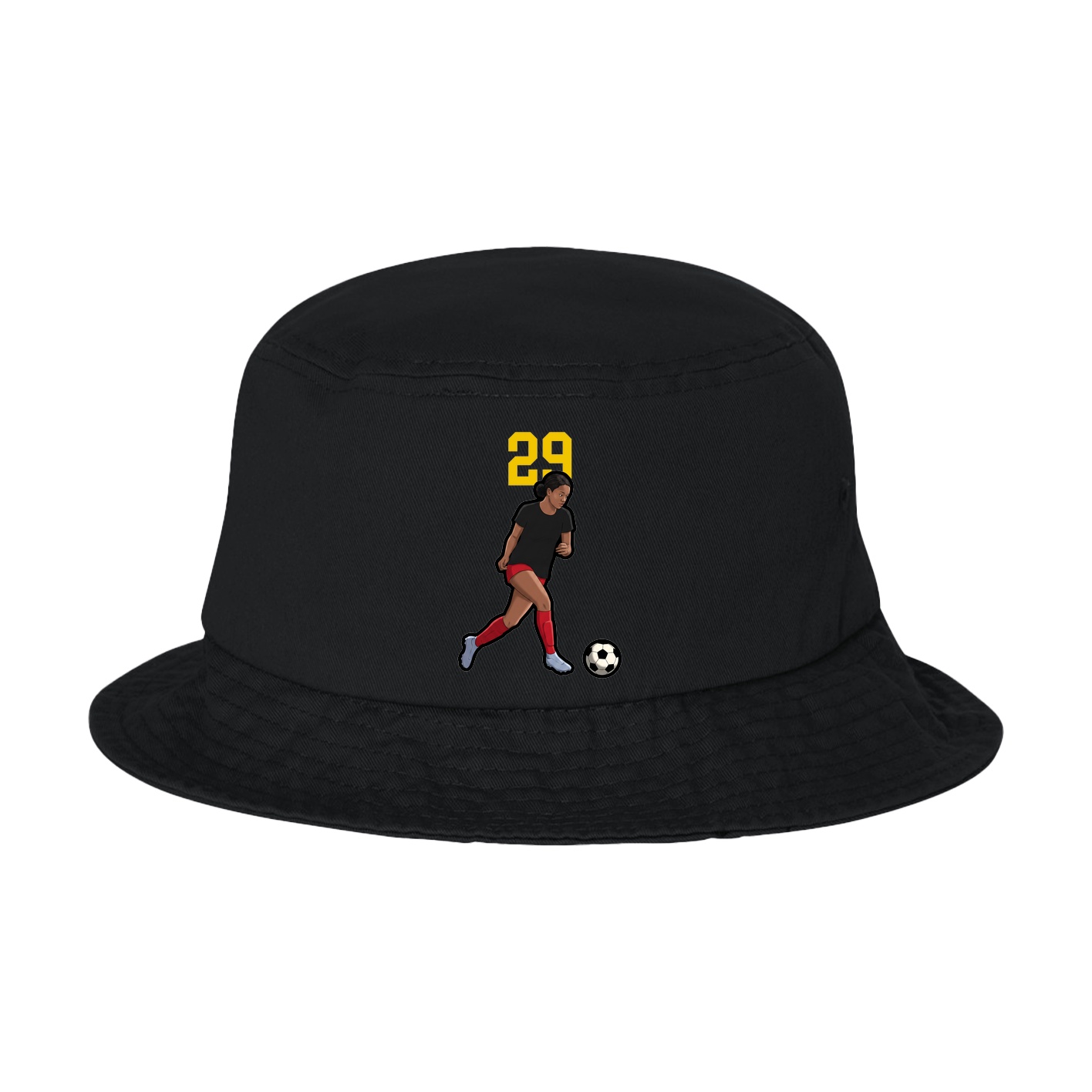 Bucket Cap — Number Top in Black