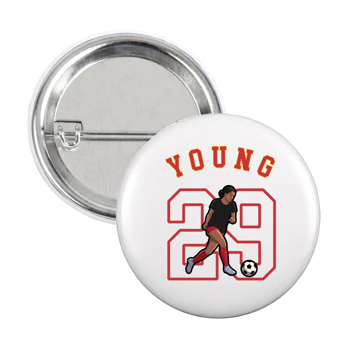 Game Day Button — Shirsey Arch in White