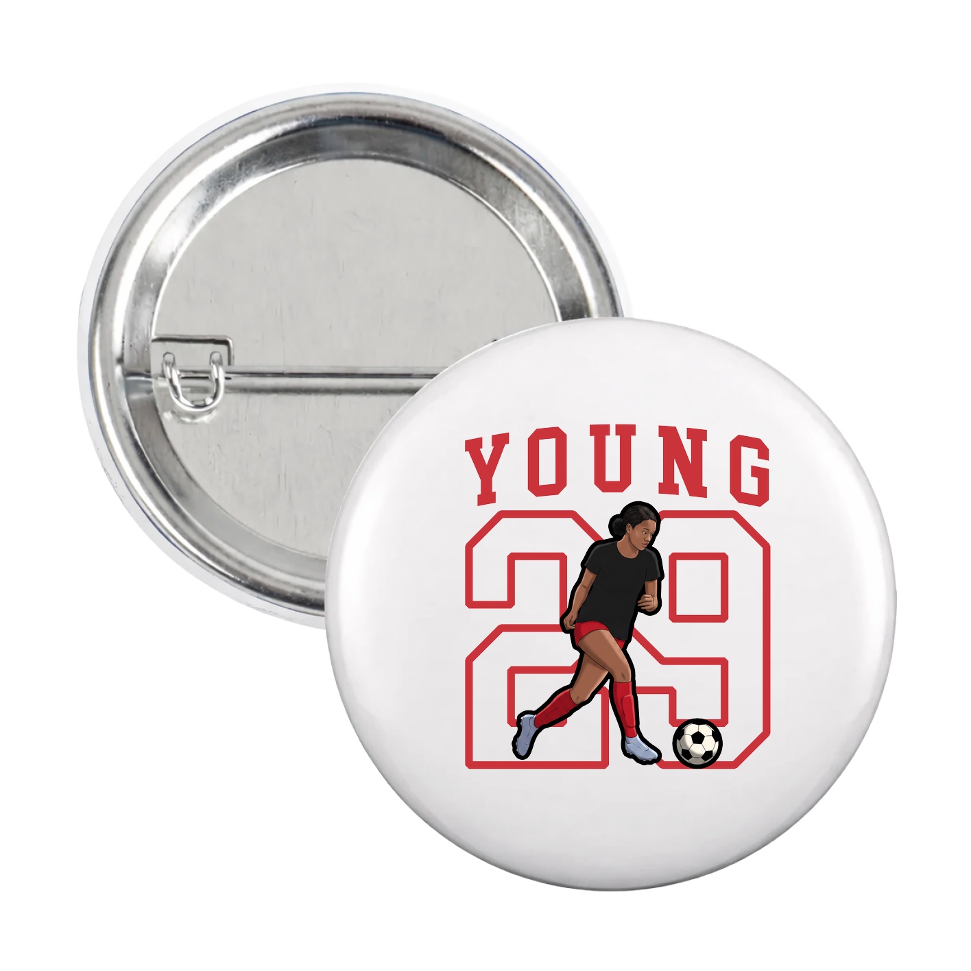 Game Day Button — Shirsey in White
