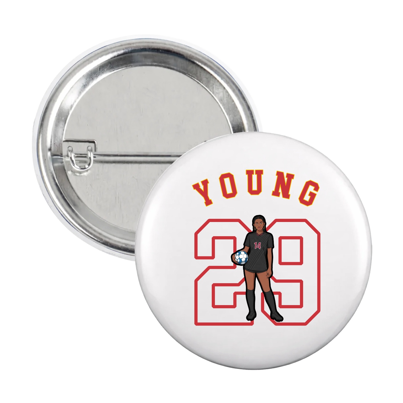 Game Day Button — Shirsey Arch in White
