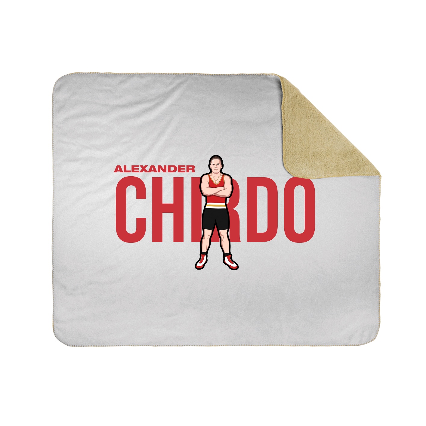 Throw Blanket — Player Name in White