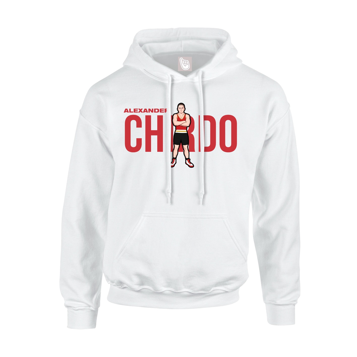 Youth Hoodie — Player Name in White