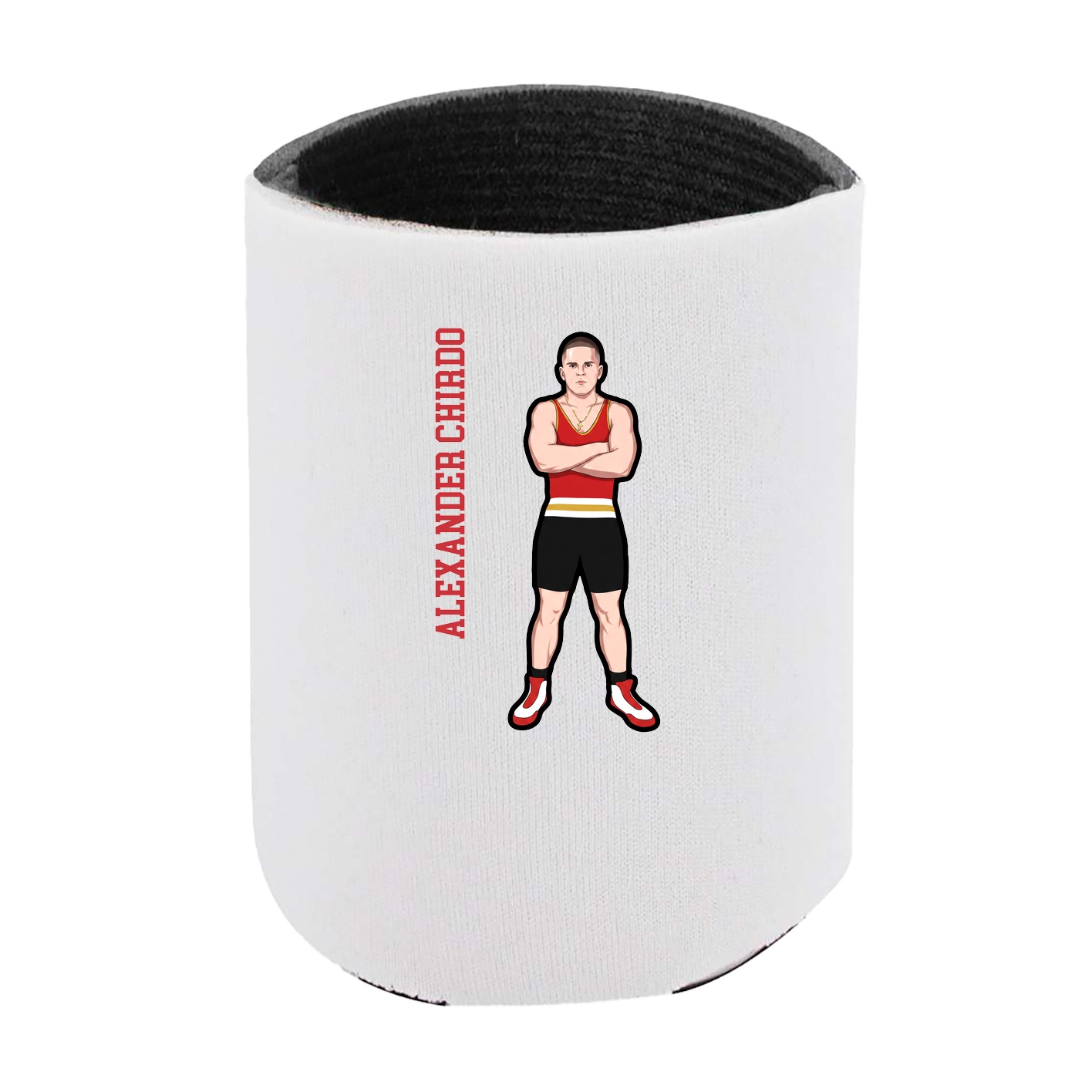 Can Holder — Name Vertical in White