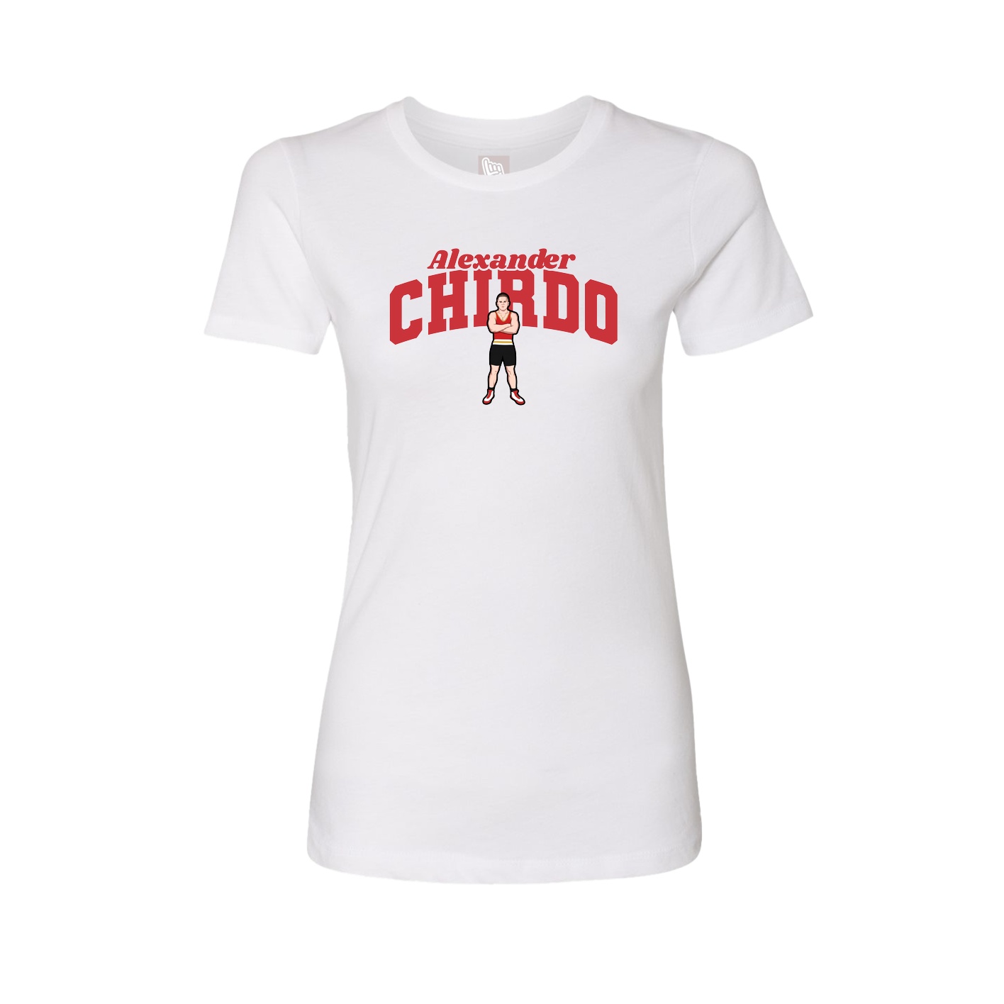 Womens Tee — Signature Arch in White