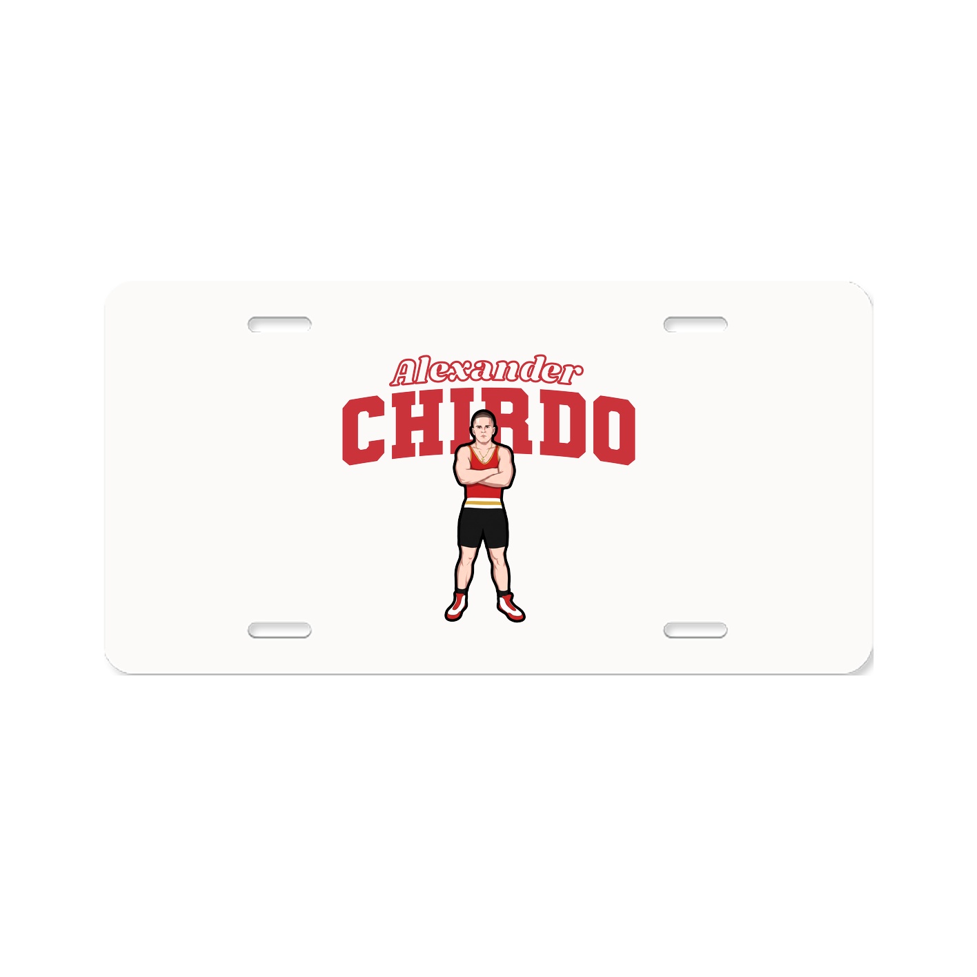 License Plate — Name Arch in Classic