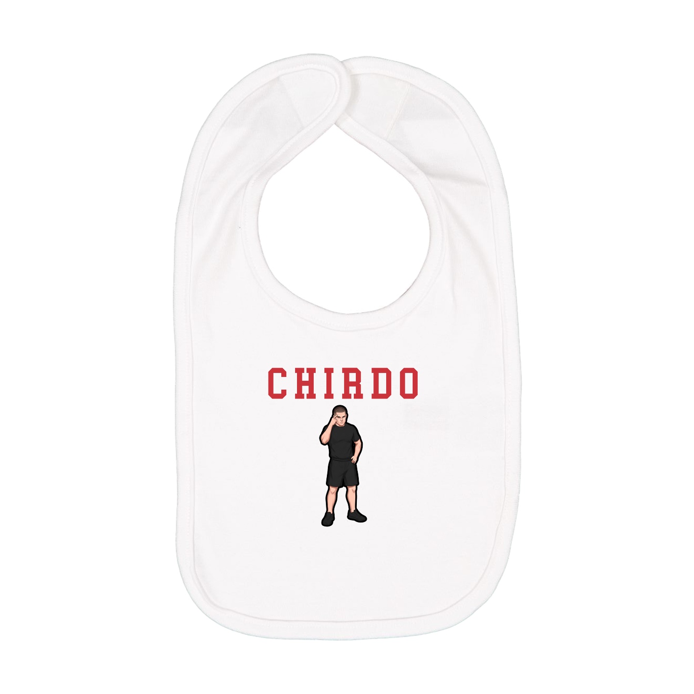 Infant Bib — Shirsey in White