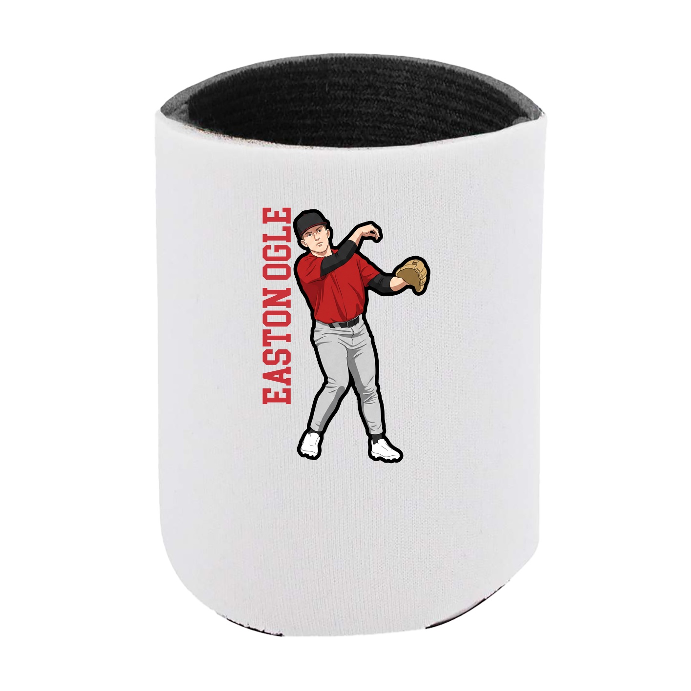 Can Holder — Name Vertical in White
