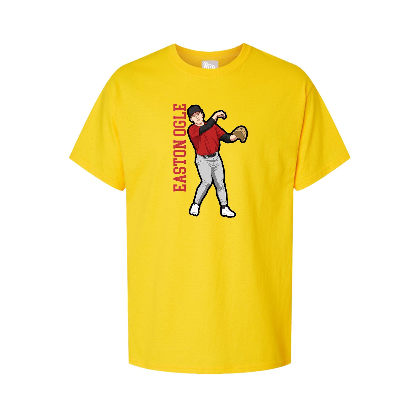 Tee — Name Vertical in Gold