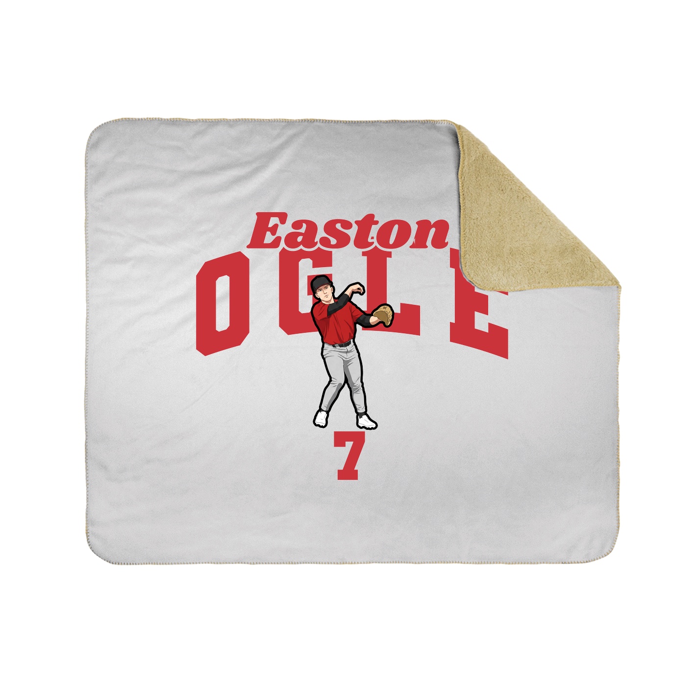 Throw Blanket — Signature Arch in White
