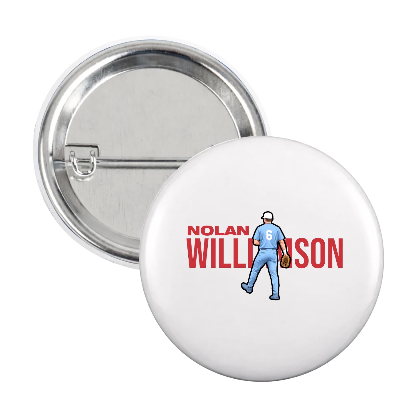 Game Day Button — Player Name in White