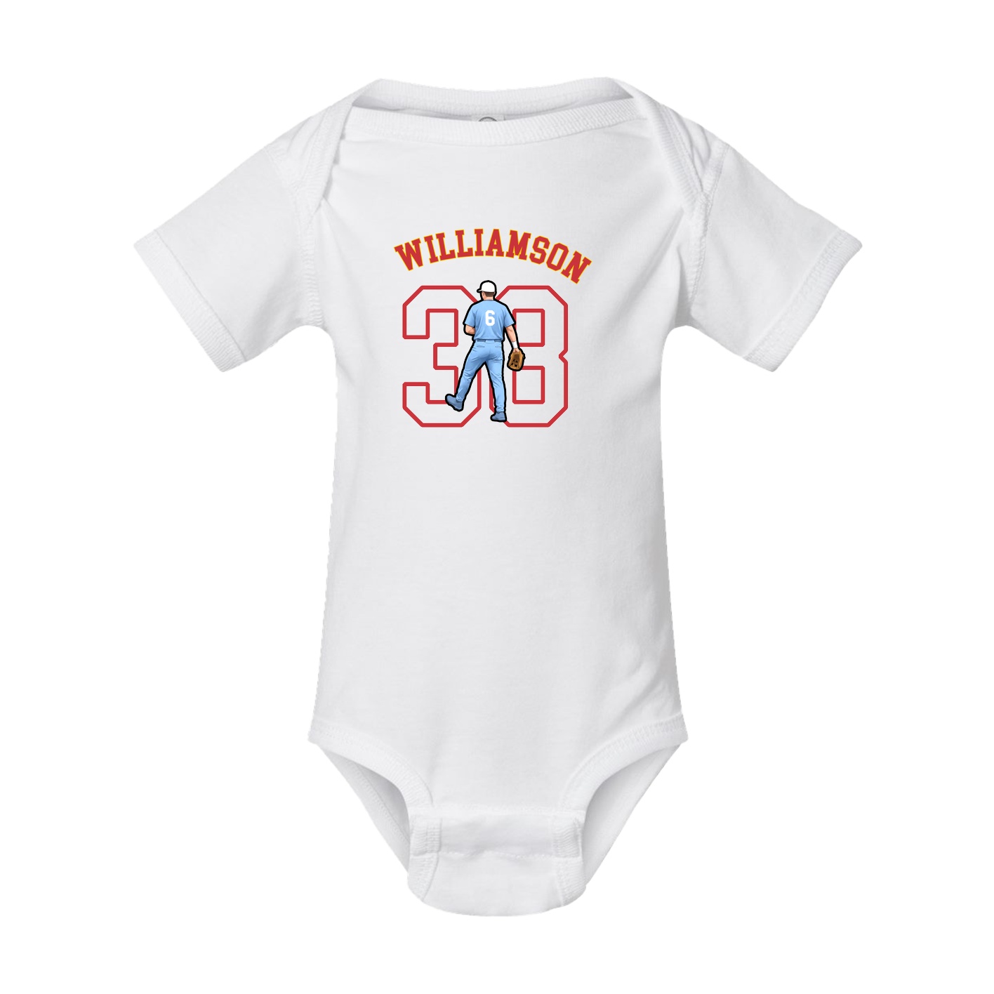 Baby Onesie — Shirsey Arch in White