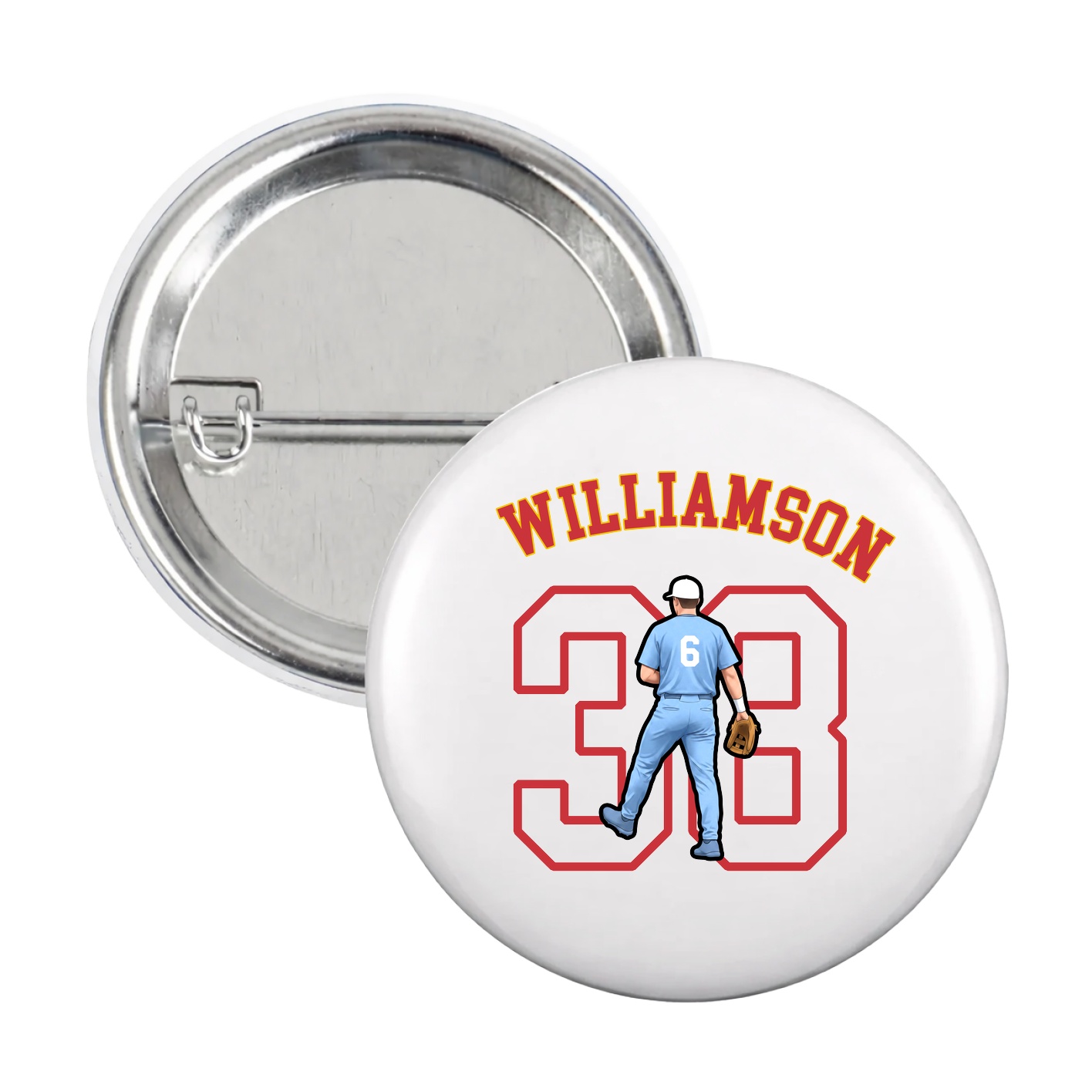 Game Day Button — Shirsey Arch in White