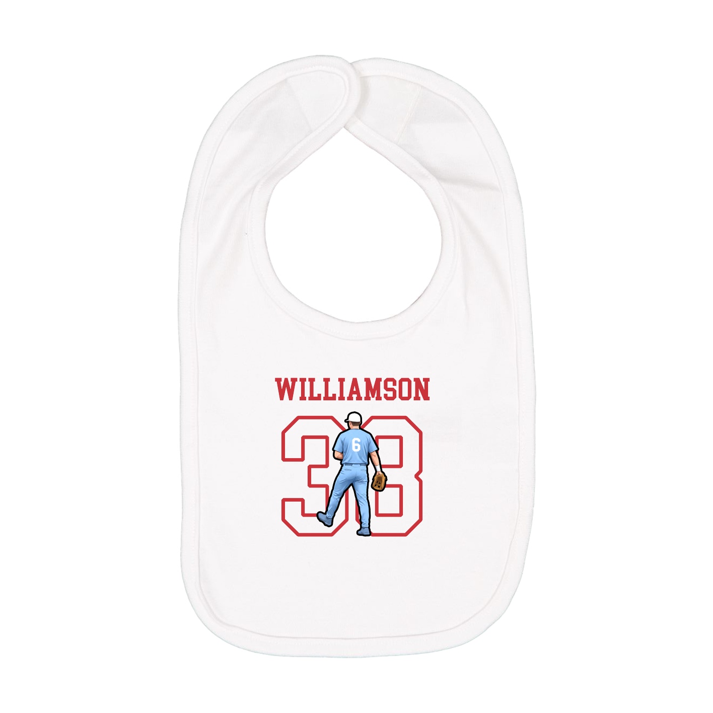 Infant Bib — Shirsey in White