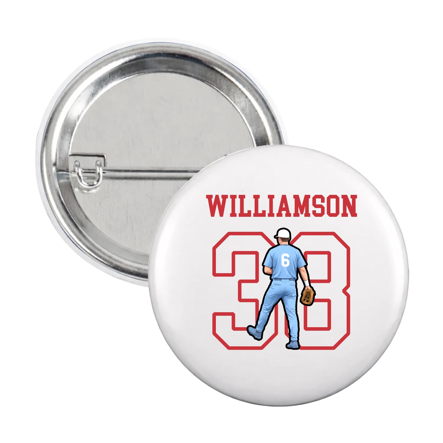 Game Day Button — Shirsey in White