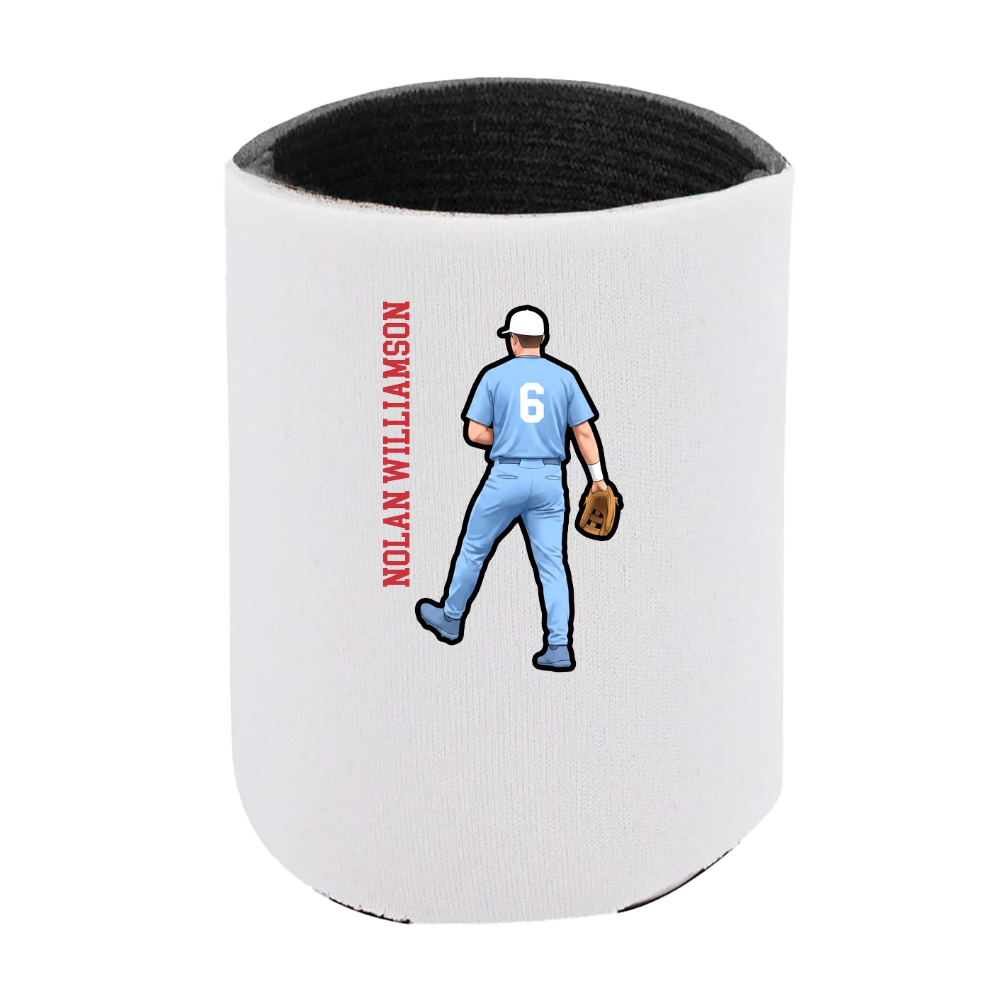 Can Holder — Name Vertical in White
