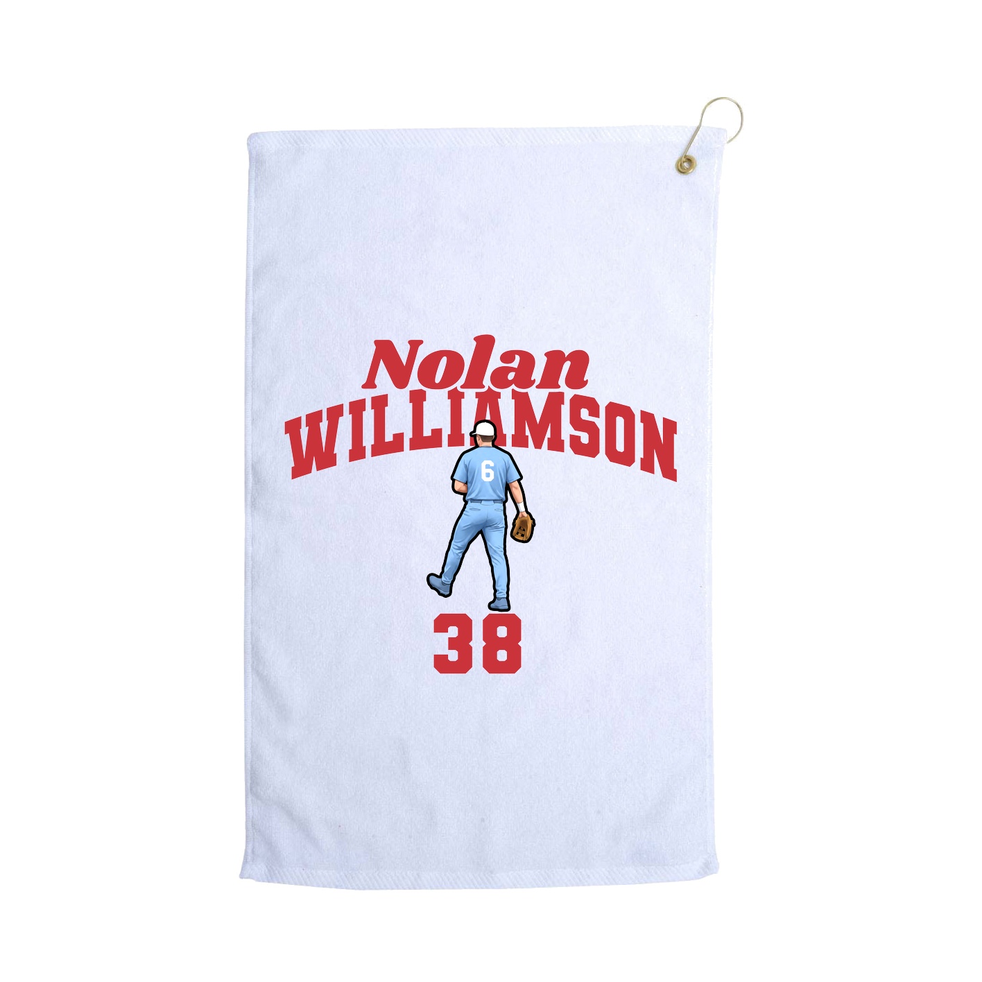 Golf Towel — Signature Arch in White