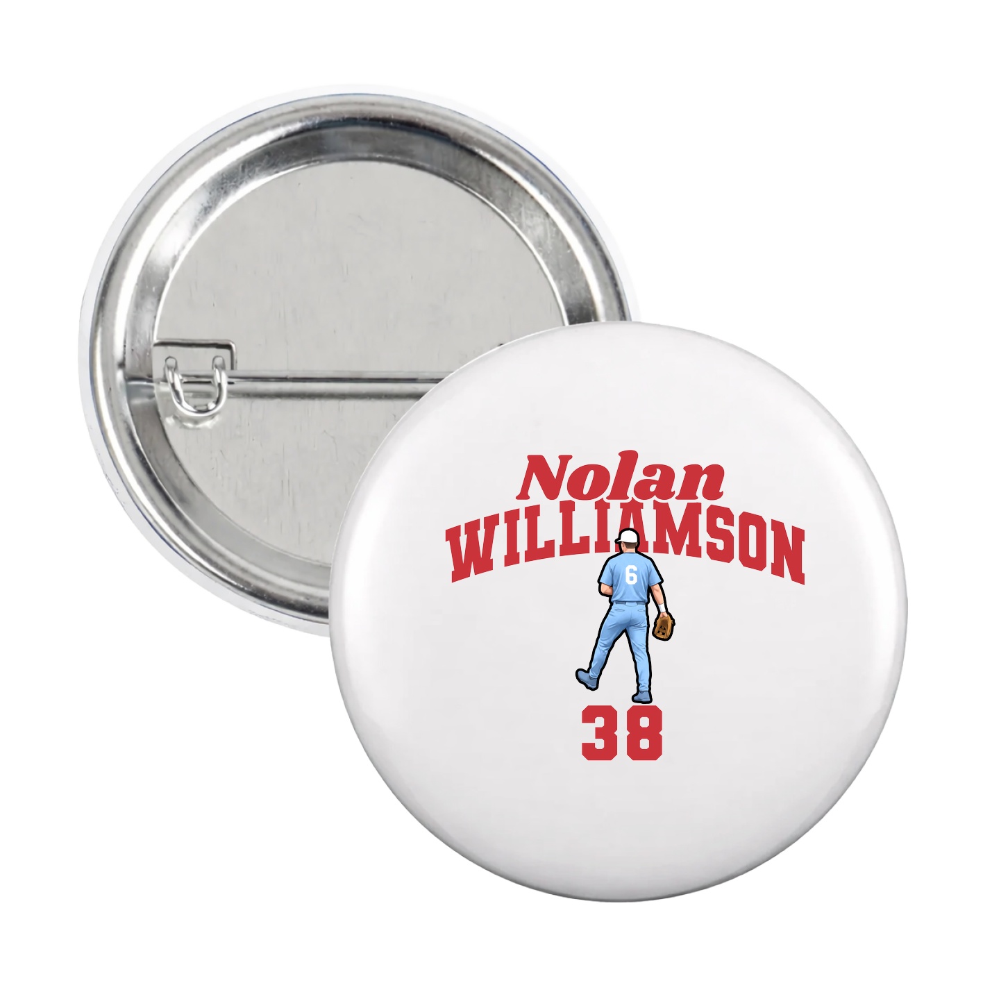 Game Day Button — Signature Arch in White