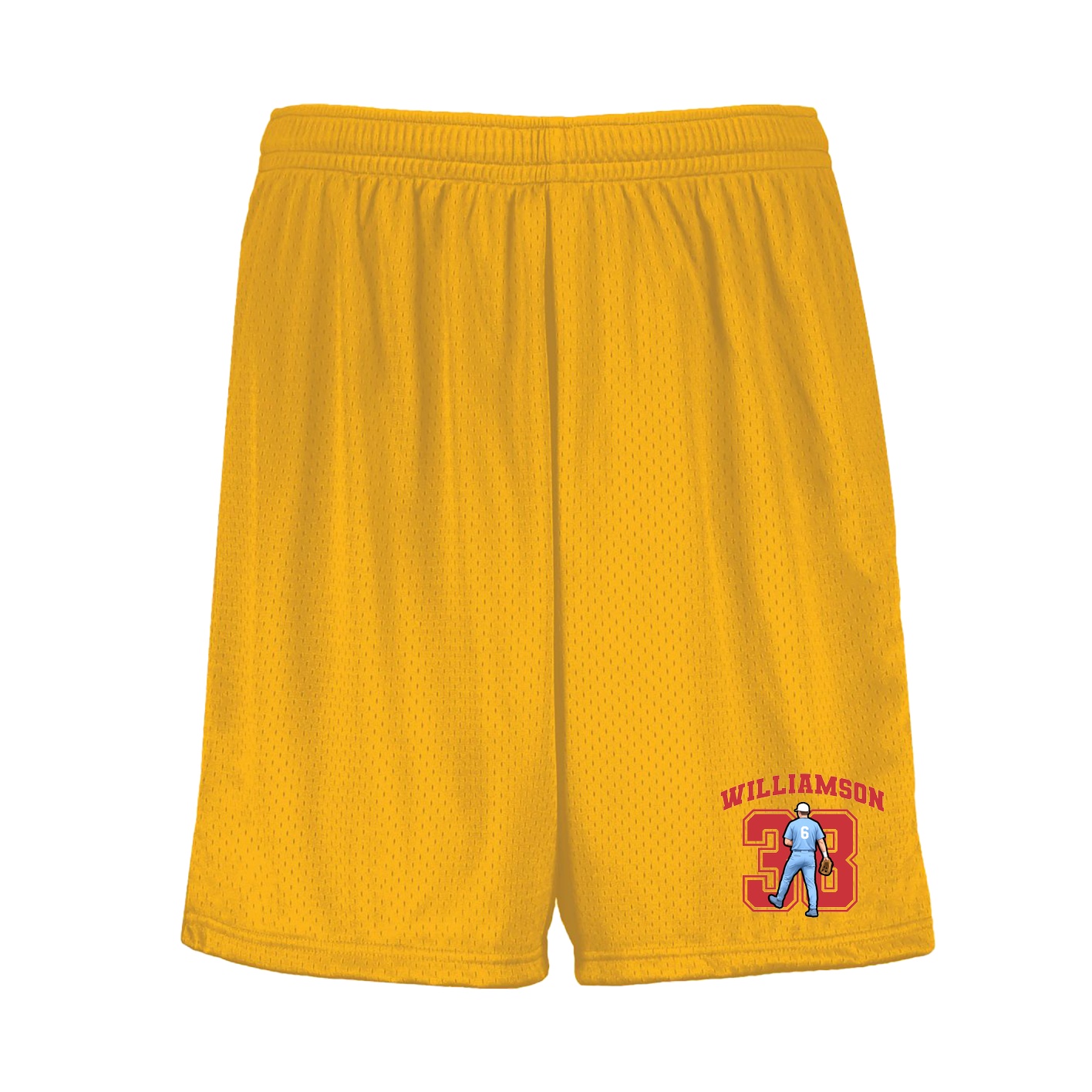Shorts — Number in Gold