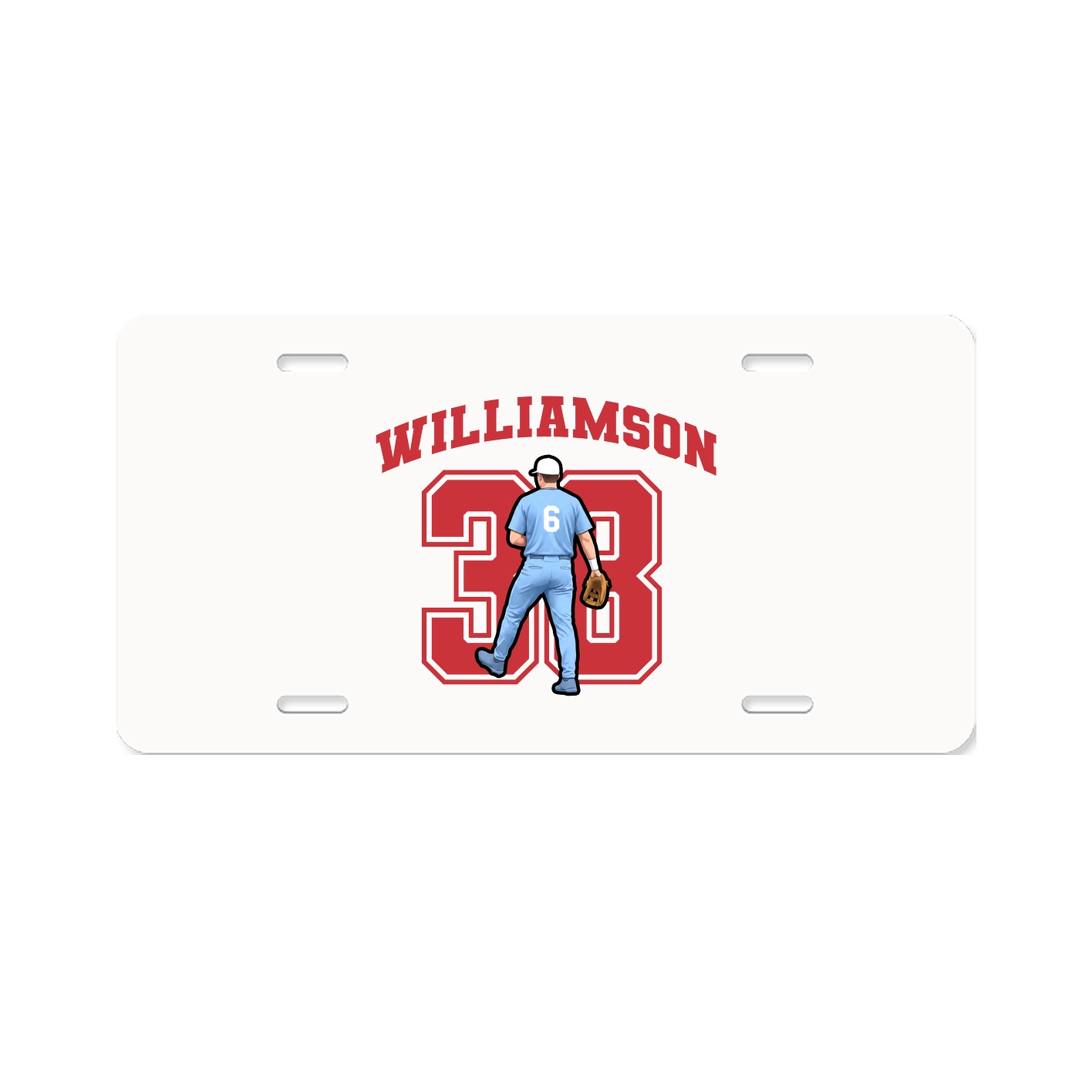 License Plate — Number in Classic